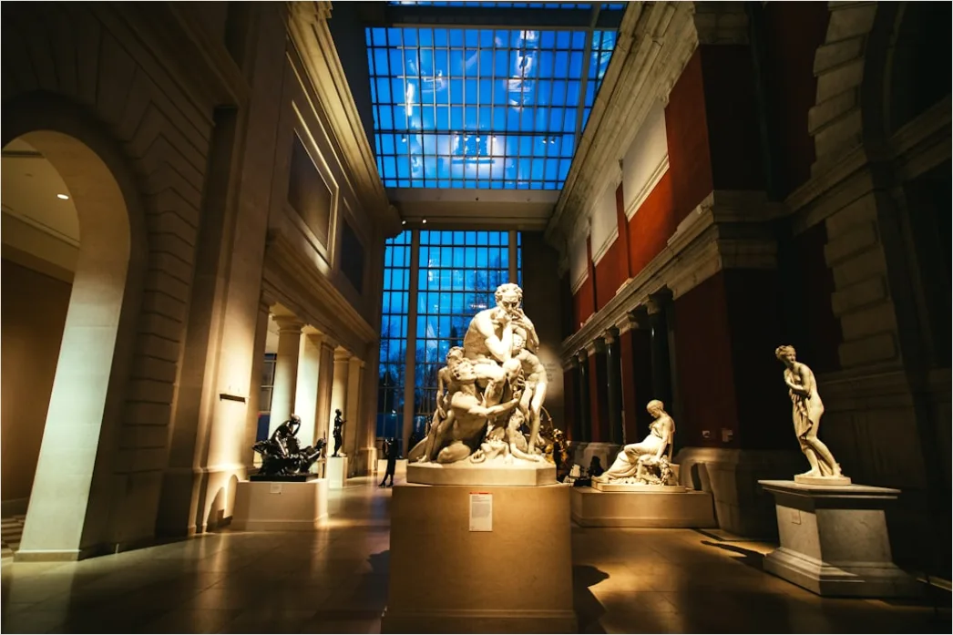 Museum Beleuchtung Spots An Decke Galerie Atmosphaere Foto 74b3