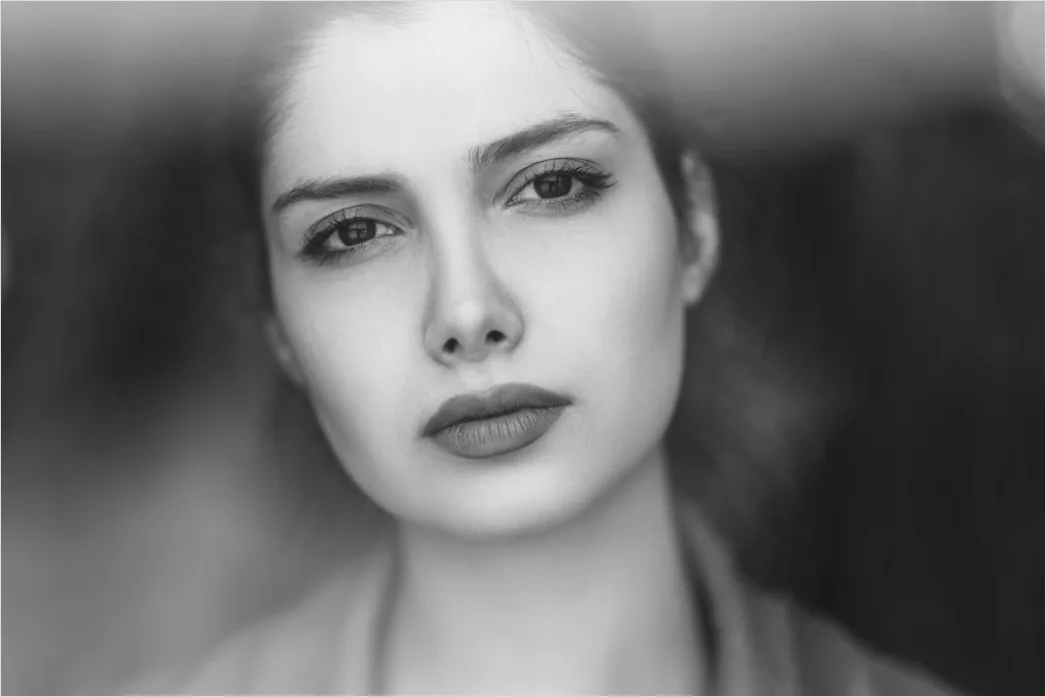Detail Overlined Lips Technik Dezent Porträt Foto Number 17