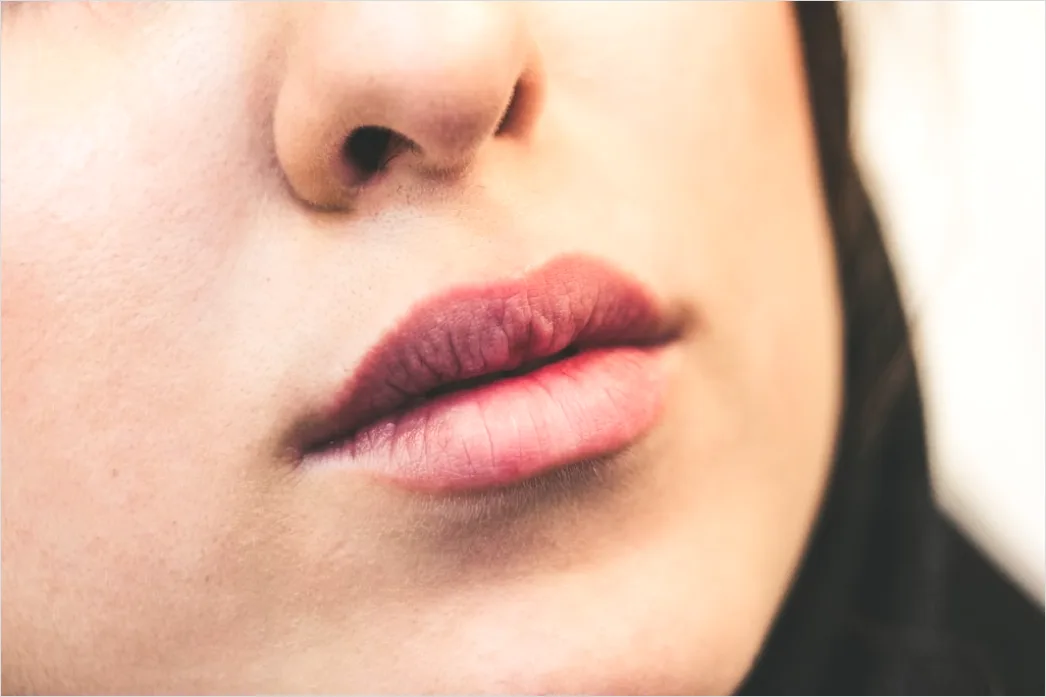Detail Overlined Lips Technik Dezent Porträt Foto Number 9