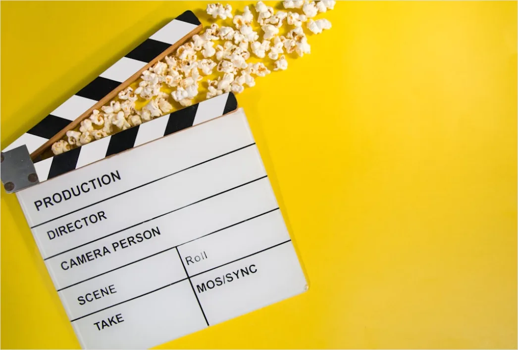 Popcorn Und Kinoticket Auf Sitz Flat Lay Foto 86f9