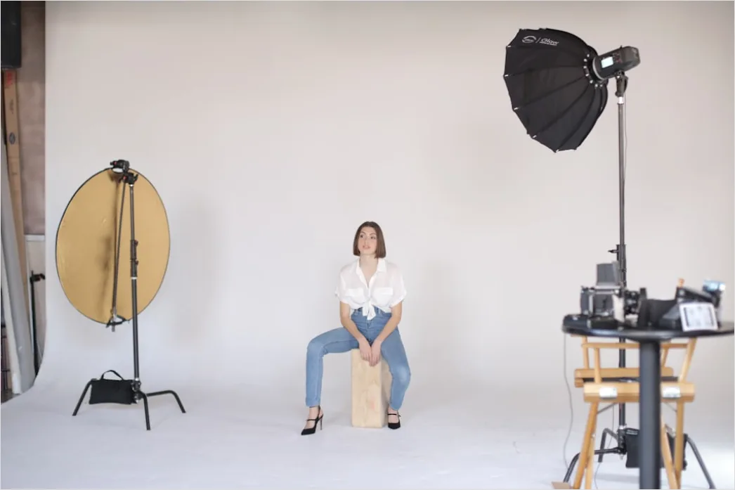 Portraet Fotografiert Im Studio Hintergrund Neutral Foto Ff0d