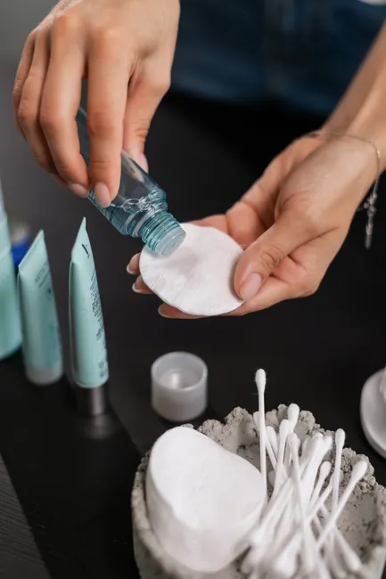 Salicylsaeure Toner Anwendung Nahaufnahme Foto 7a75