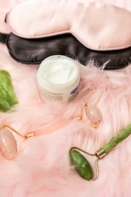 Self Care Abend Kerzen Und Pflege Flatlay Foto 4e85