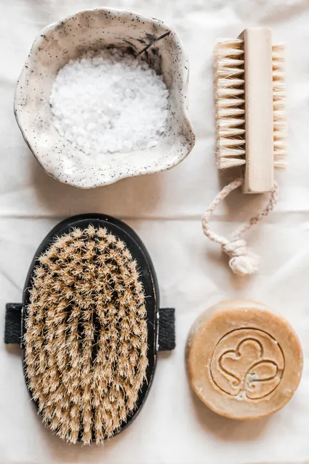 Detail Self Care Abend Kerzen Und Pflege Flatlay Foto Number 11