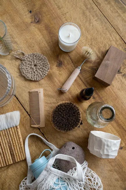 Detail Self Care Abend Kerzen Und Pflege Flatlay Foto Number 6
