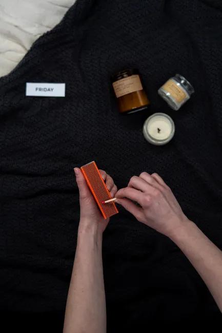 Detail Self Care Abend Kerzen Und Pflege Flatlay Foto Number 9