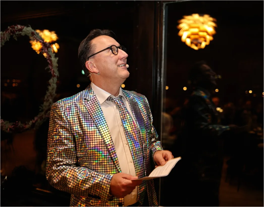 Silvester Outfit Glitzer Blazer Foto 223b