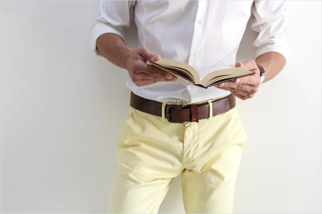 Detail Smart Casual Outfit Männer Chino Hemd Foto Number 13