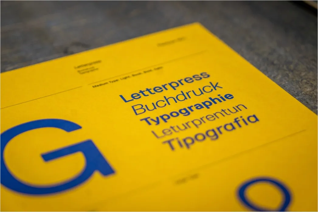 Typografie Letterpress Druck Mit Setzkasten Foto 9608