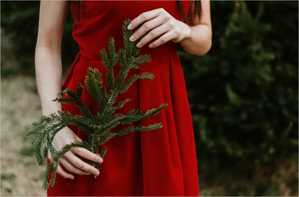 Weihnachts Outfit Festlich Samt Kleid Foto F0e5
