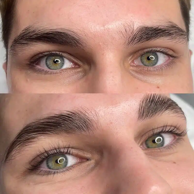 Detail Wimpern Lifting Vorher Nachher Foto Collage Number 12