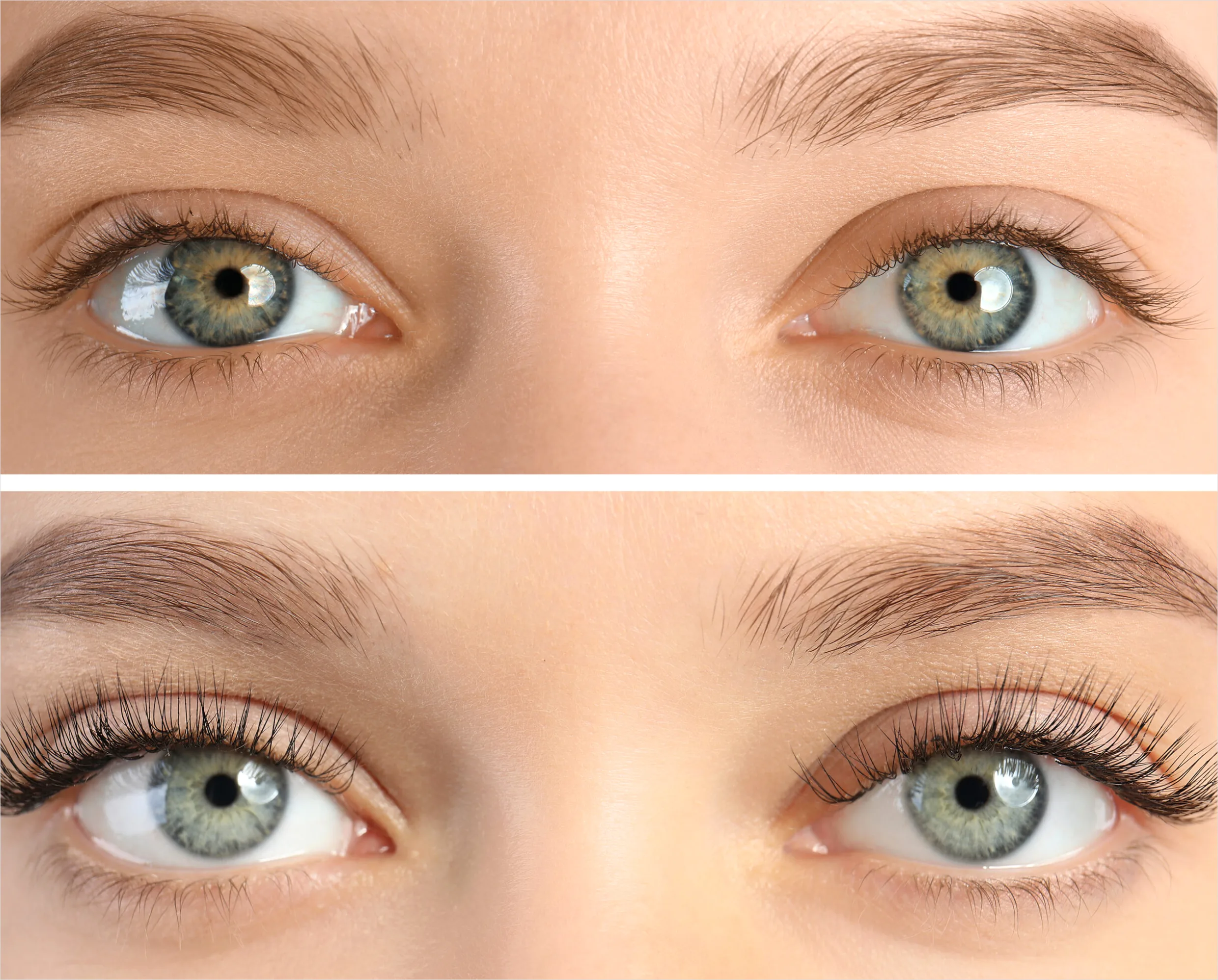 Detail Wimpern Lifting Vorher Nachher Foto Collage Number 14