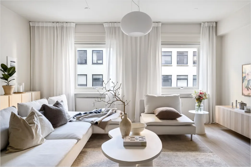 Wohnzimmer Mit Deckenhohen Vorhaengen Elegant Foto A15c