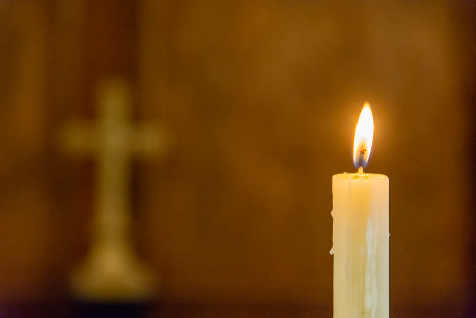Detail Altar Candles Bokeh Background Number 2