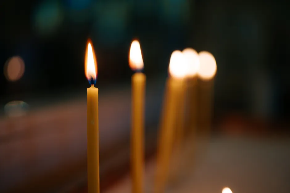 Detail Altar Candles Bokeh Background Number 5