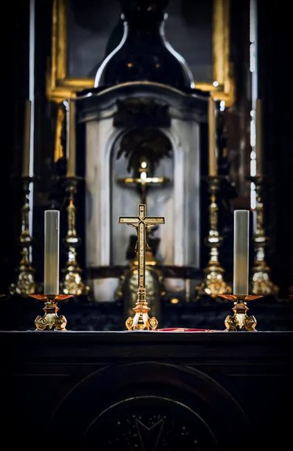 Detail Altar Candles Bokeh Background Number 7