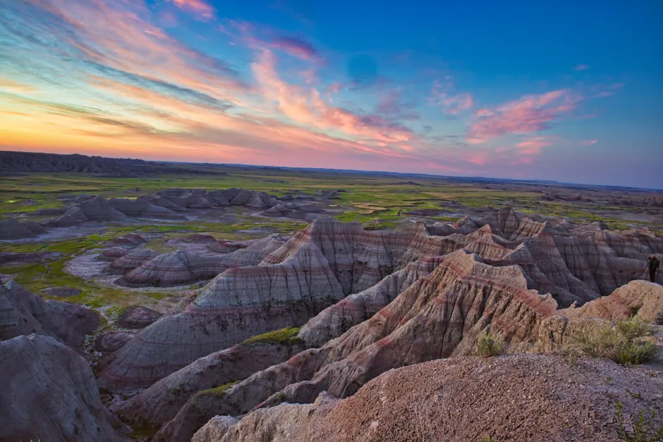 Badlands Landscape Sunrise Photo F12e