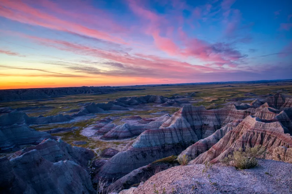 Detail Badlands Landscape Sunrise Photo Number 6