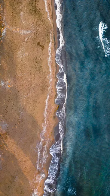 Blue Ocean Aerial Shoreline Photo 3a4f