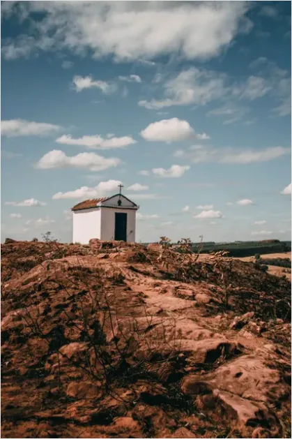 Detail Chapel On Hill Landscape Photo Number 3