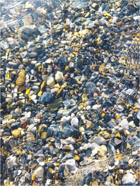 Detail Crystal Clear Lake Pebbles Photo Number 5