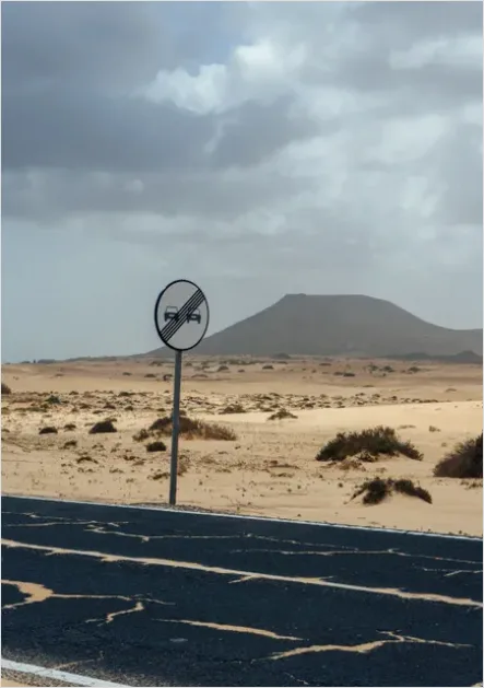 Detail Desert Road Empty Landscape Number 3