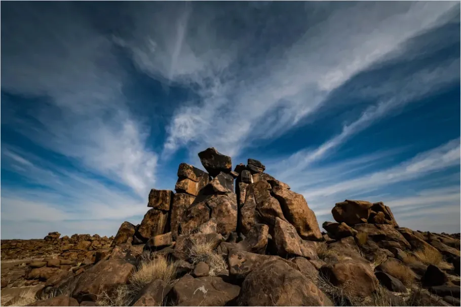 Detail Desert Rocks Dramatic Sky Photo Number 2