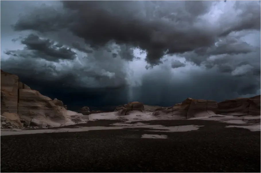 Detail Desert Rocks Dramatic Sky Photo Number 4