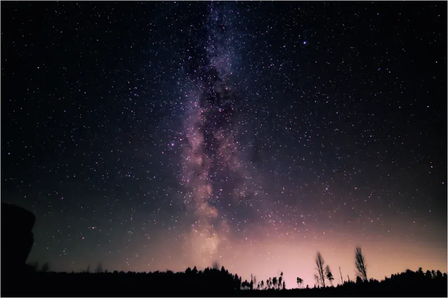 Detail Galaxy Sky Landscape Wallpaper Number 3