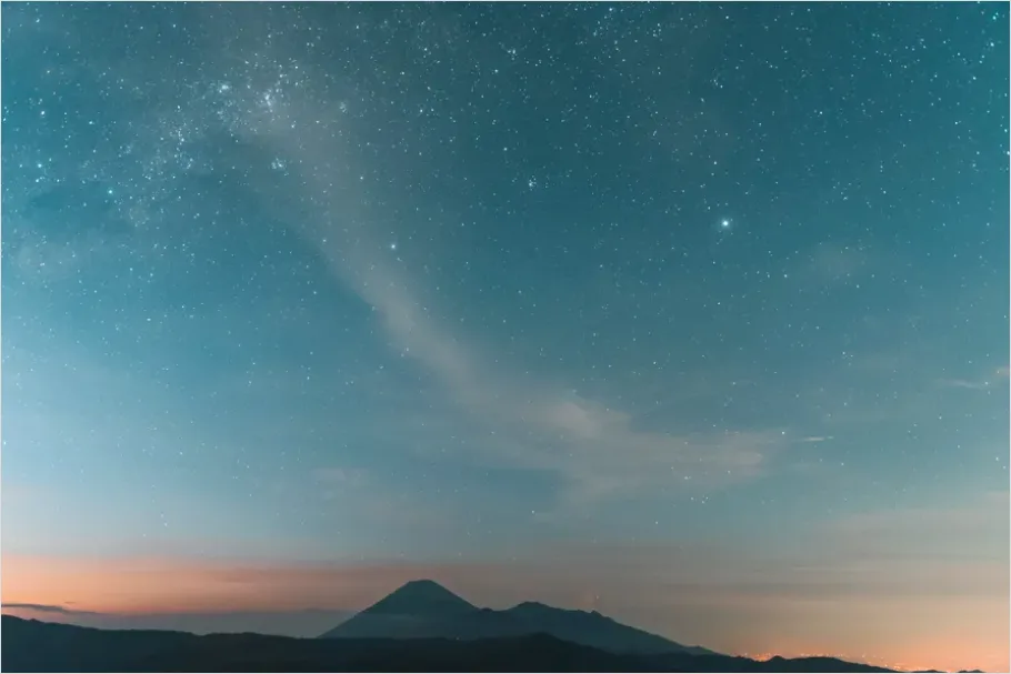 Detail Galaxy Sky Landscape Wallpaper Number 8