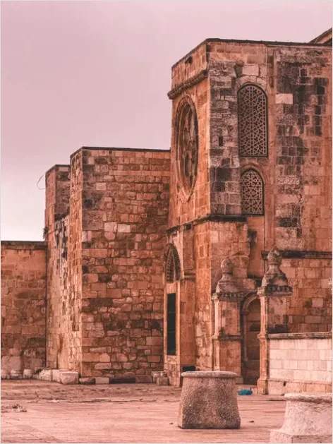 Detail Holy Site Stone Walls Texture Photo Number 2