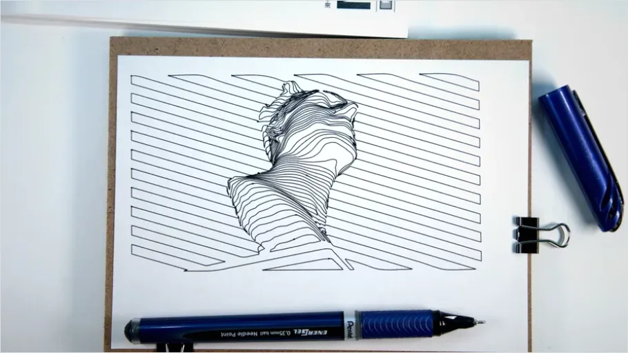 Detail Minimalist Illustration Line Art Number 3