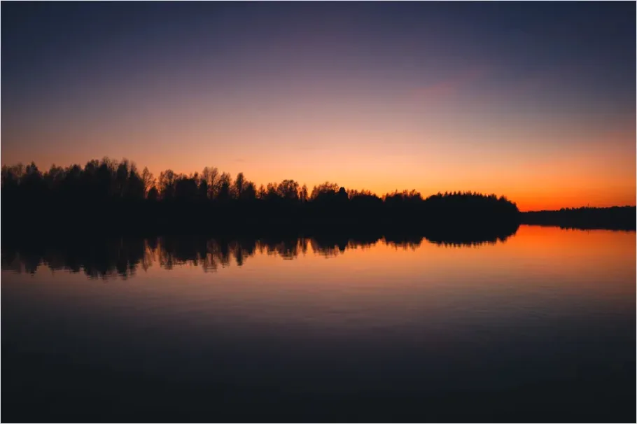 Minimalist Lake Horizon Wallpaper Bdfc