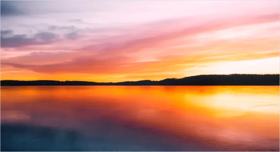 Detail Minimalist Lake Horizon Wallpaper Number 6
