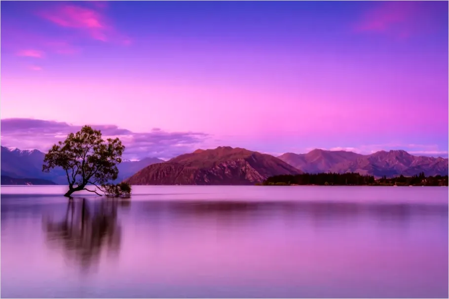 Detail Minimalist Lake Horizon Wallpaper Number 8