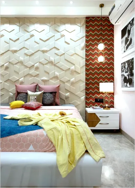 Detail Modern Texture Design For Bedroom Number 3