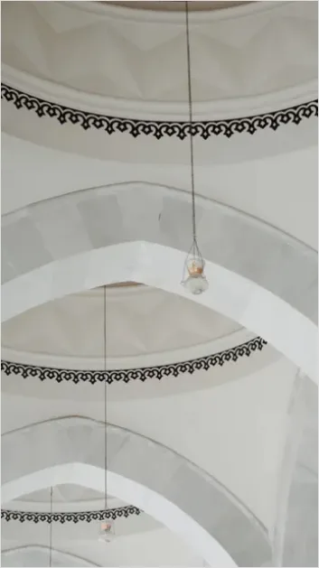 Detail Mosque Interior Arches Pattern Photo Number 2