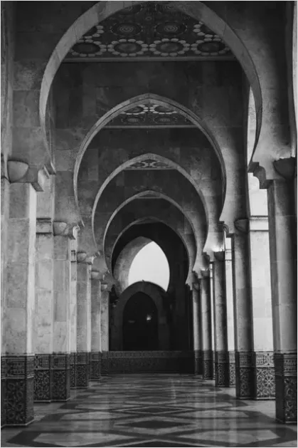 Detail Mosque Interior Arches Pattern Photo Number 5