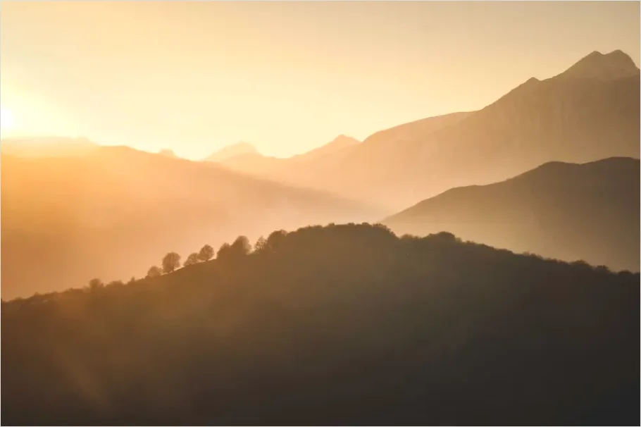 Detail Mountain Landscape Sunrise Photo Number 3