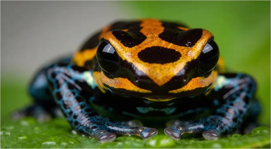Poison Frog Colorful Macro A0b8