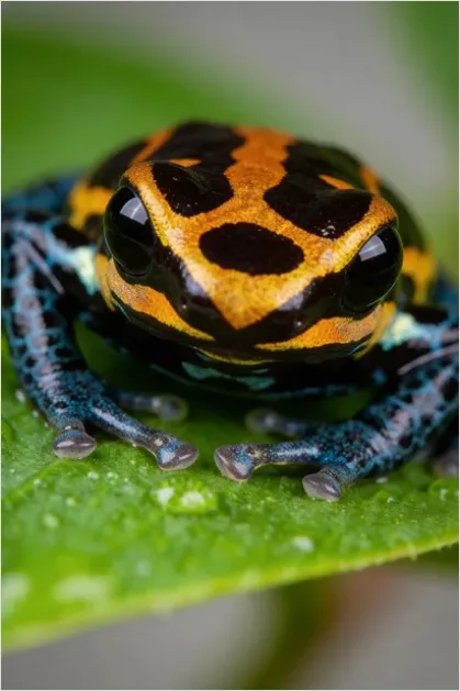 Detail Poison Frog Colorful Macro Number 6