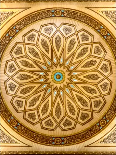 Detail Sacred Geometry Mandala Pattern Background Number 6