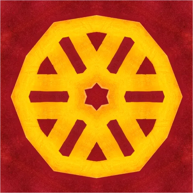 Detail Sacred Geometry Mandala Pattern Background Number 7