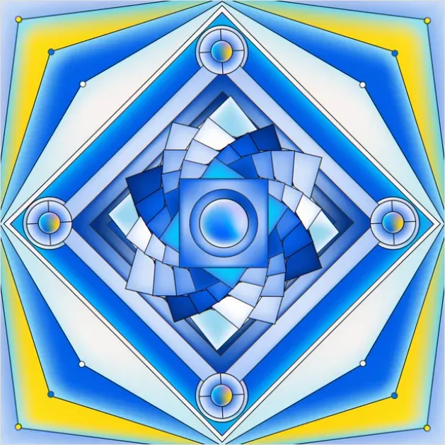 Detail Sacred Geometry Mandala Pattern Background Number 10