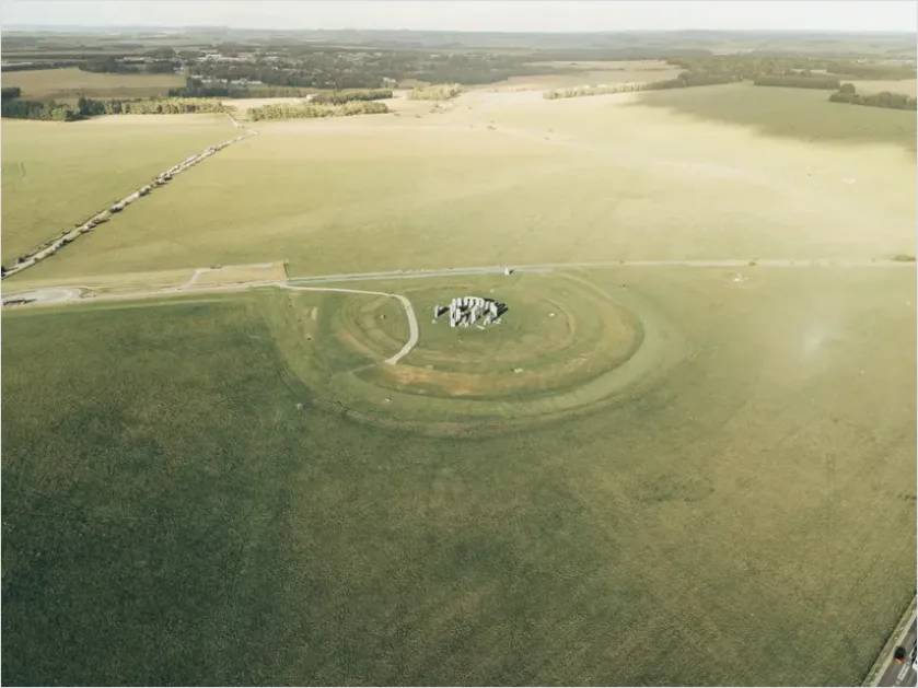 Detail Sacred Site Aerial View Landscape Number 2