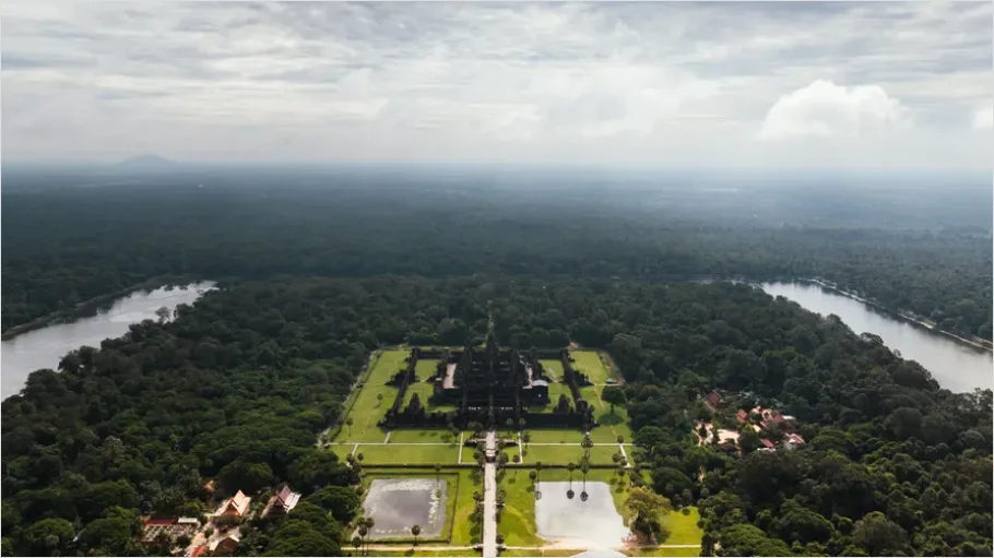 Detail Sacred Site Aerial View Landscape Number 4