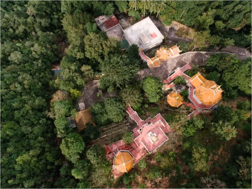 Detail Sacred Site Aerial View Landscape Number 9