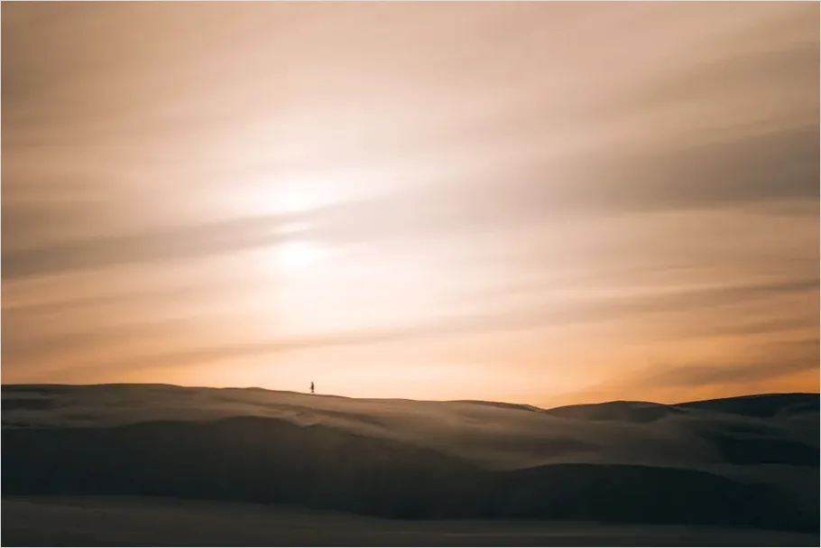 Detail Sand Dunes Sunset Landscape Number 3