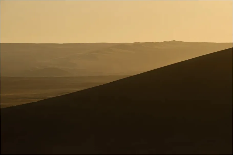 Detail Sand Dunes Sunset Landscape Number 6