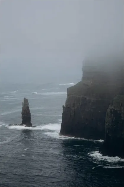 Detail Sea Stack Coastline Mist Photo Number 2